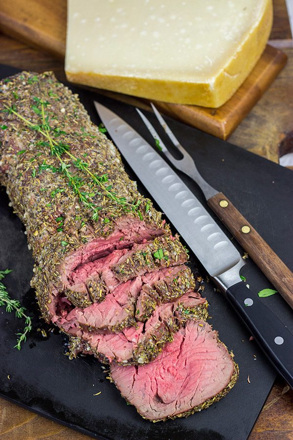 This Beef Tenderloin with Parmesan Butter is a delicious and surprisingly easy recipe to make! This is perfect for a special occasion...or any day that ends in -y!