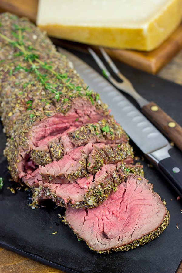 This Beef Tenderloin with Parmesan Butter is a delicious and surprisingly easy recipe to make!  This is perfect for a special occasion...or any day that ends in -y!