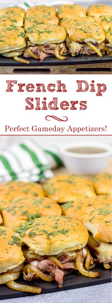 These French Dip Sliders use deli-sliced roast beef for a shortcut version of the classic. The caramelized onions and au jus sauce are required, though!