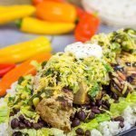 Looking for a delicious and fun recipe to grill this weekend?  Put these Grilled Jerk Chicken Burrito Bowls on the menu!