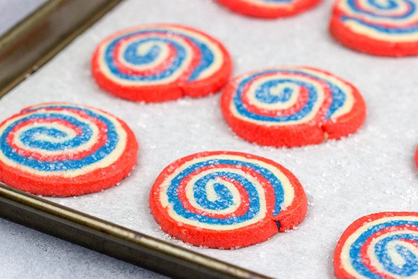 These Red White and Blue Cookies are a fun way to celebrate the 4th of July! These cookies are a fun twist on the classic sugar cookie, and they're quite tasty!