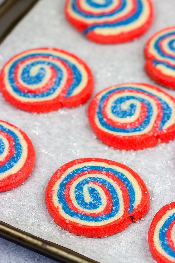 These Red White and Blue Cookies are a fun way to celebrate the 4th of July! These cookies are a fun twist on the classic sugar cookie, and they're quite tasty!