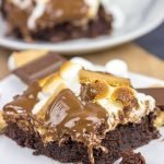 Topped with gooey marshmallows, toasted graham crackers and melted chocolate, these S'mores Brownies are sure to disappear quickly in your house!