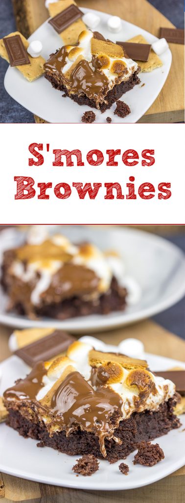 Topped with gooey marshmallows, toasted graham crackers and melted chocolate, these S'mores Brownies are sure to disappear quickly in your house!