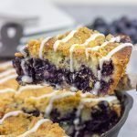 Topped with a cornmeal and brown sugar streusel, this Blueberry Streusel Cake is a delicious recipe for breakfast, brunch or dessert!  