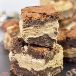 Need an afternoon pick me up?  Grab one of these Mocha Ice Cream Brownie Sandwiches!  Filled with no-churn mocha ice cream, these tasty treats are sure to be a hit!