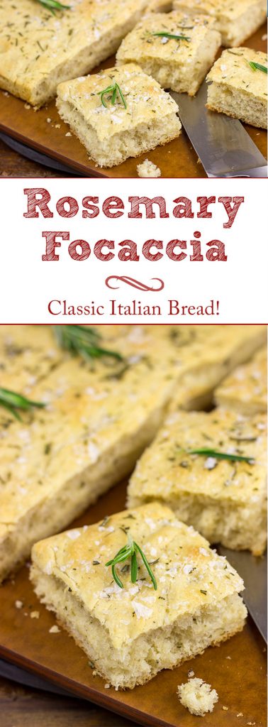 This Rosemary Focaccia is a classic Italian-style bread. The generous amount of olive oil leads to a wonderfully golden and flaky crust on this bread. Yum!