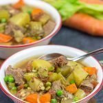 Put a spin on a classic winter comfort food with this Slow Cooker Pot Roast Soup!  It's an easy, delicious dinner for cold nights!