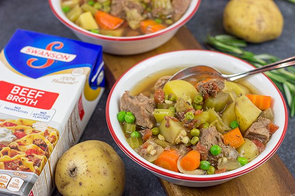 Put a spin on a classic winter comfort food with this Slow Cooker Pot Roast Soup!  It's an easy, delicious dinner for cold nights!