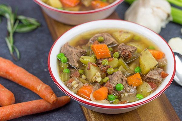 Put a spin on a classic winter comfort food with this Slow Cooker Pot Roast Soup!  It's an easy, delicious dinner for cold nights!