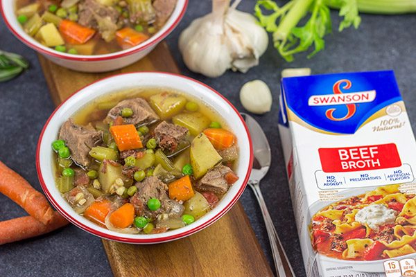 Put a spin on a classic winter comfort food with this Slow Cooker Pot Roast Soup!  It's an easy, delicious dinner for cold nights!