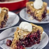 Cherry Crumb Pie