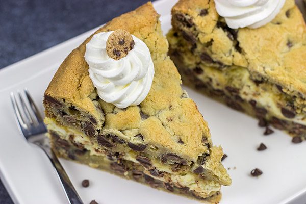 If you're looking for a fun and unique dessert, then put this Chocolate Chip Cookie Cheesecake on the list!  It's delicious!