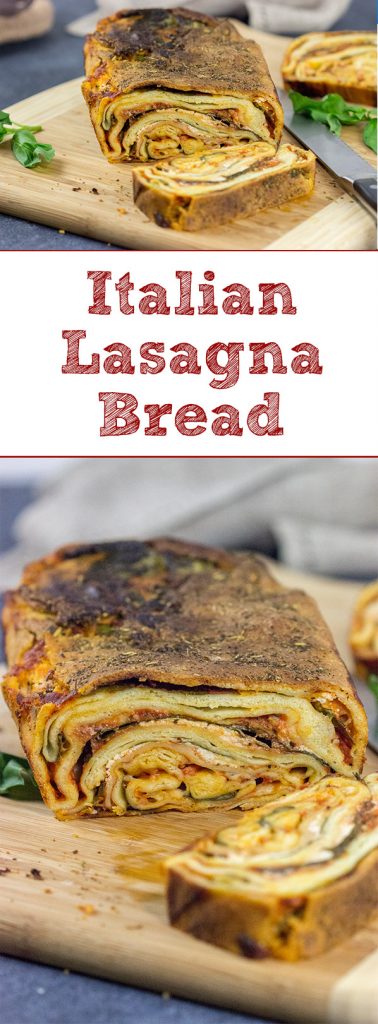 This Italian Lasagna Bread is a fun crossover between bread and pasta! Crispy like flatbread on the outside, chewy like pasta on the inside...and 100% delicious!