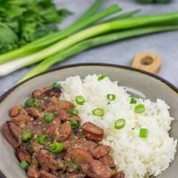Chase the Monday blues away! Bring the flavor of New Orleans into your kitchen with a batch of this classic Red Beans and Rice!
