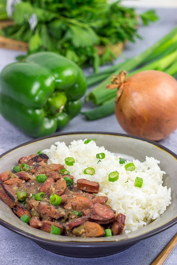 Chase the Monday blues away! Bring the flavor of New Orleans into your kitchen with a batch of this classic Red Beans and Rice!
