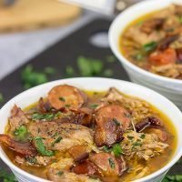 With it's origins in the French countryside, this Slow Cooker Cassoulet is a classic comfort food meal that'll keep your belly warm on the chilly nights ahead!