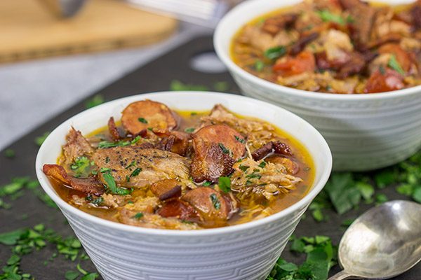 With it's origins in the French countryside, this Slow Cooker Cassoulet is a classic comfort food meal that'll keep your belly warm on the chilly nights ahead!