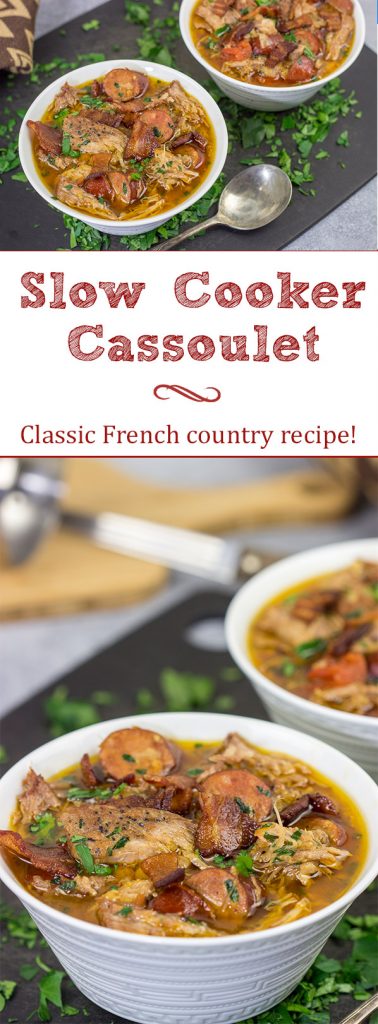 With it's origins in the French countryside, this Slow Cooker Cassoulet is a classic comfort food meal that'll keep your belly warm on the chilly nights ahead!