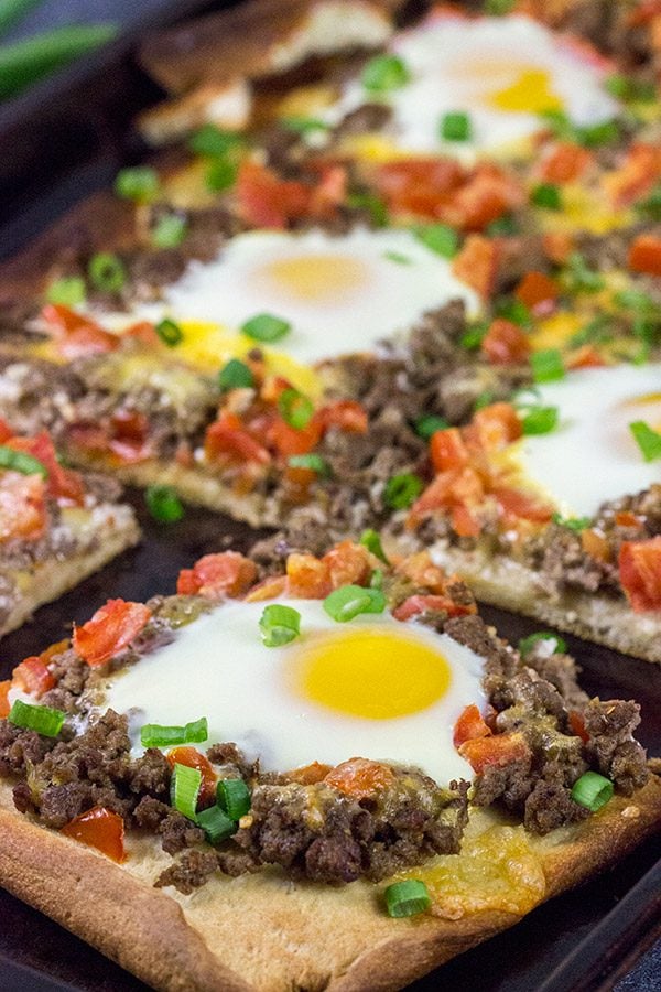 Who says pizza is only for dinner? This tasty Southwestern Beef Breakfast Pizza is perfect for weekend brunch!