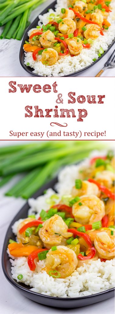 Skip the takeout and make this Sweet and Sour Shrimp at home! You'll be surprised at how easy (and tasty) this is!