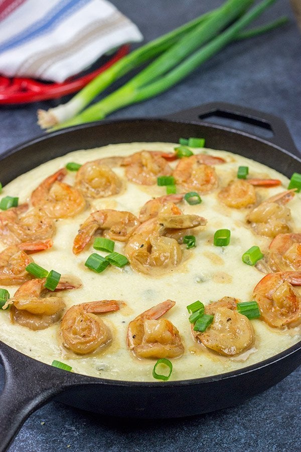 These New Orleans-style BBQ Shrimp and Grits don't involve barbecue sauce...but this recipe is a New Orleans classic for a reason! Talk about delicious comfort food!