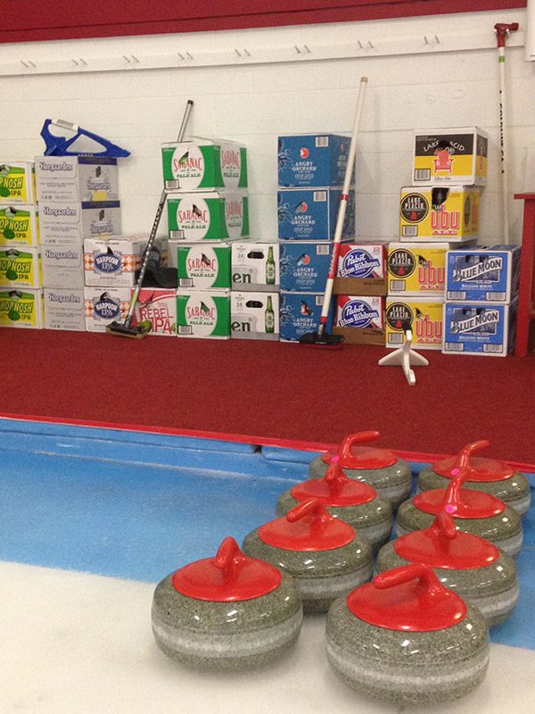 Curling club beer
