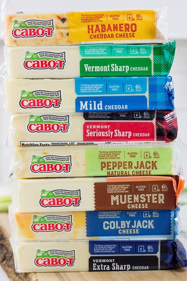 Cabot Cheese new packaging