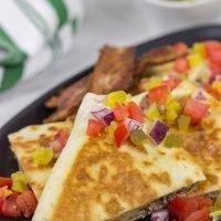Mix up burger night...by turning 'em into Cheeseburger Quesadillas!