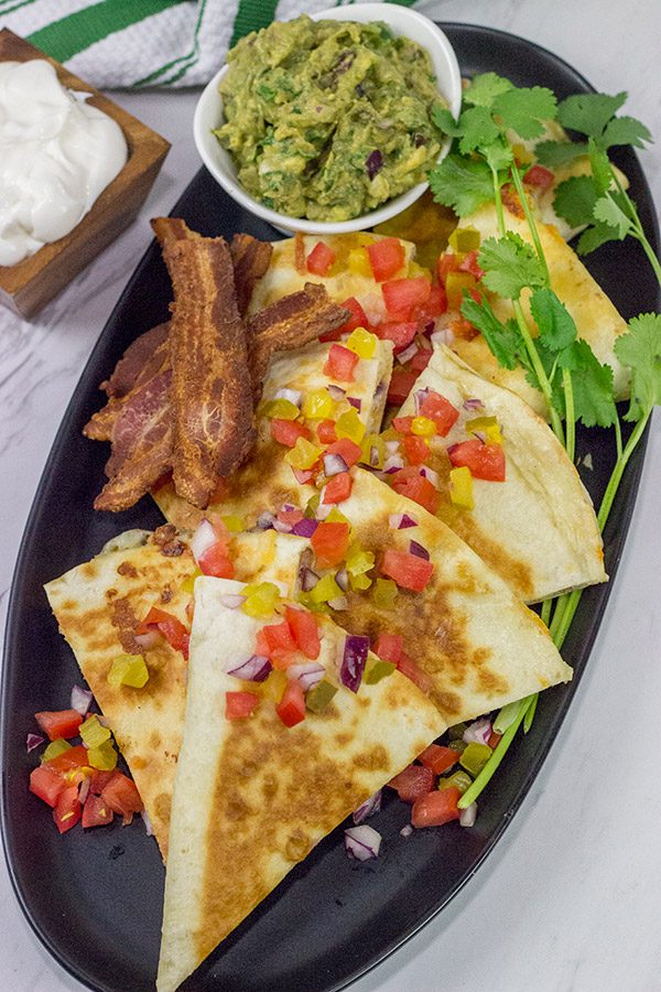 Mix up burger night...by turning 'em into Cheeseburger Quesadillas!