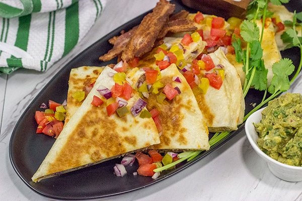 Mix up burger night...by turning 'em into Cheeseburger Quesadillas!