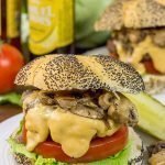 Fire up the grill!  These Grilled Mushroom Swiss Burgers are a great way to celebrate warm summer evenings in the backyard!