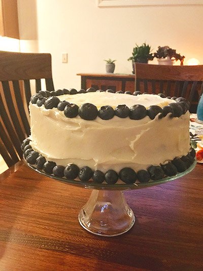 Lemon Blueberry Cake from Aunt Mary