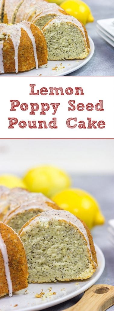 With a bright lemon flavor, this classic Lemon Poppy Seed Pound Cake is a tasty treat for warm spring and summer days!