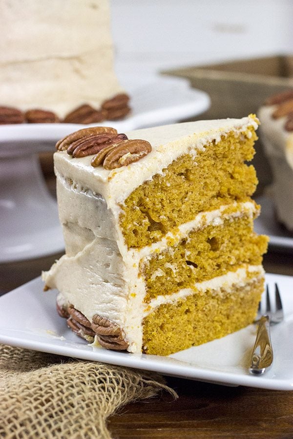 Packed with pumpkin and plenty of Autumn spices, this Pumpkin Spice Cake with Cream Cheese Frosting is a tasty way to celebrate the season!