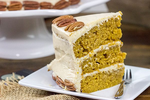 Packed with pumpkin and plenty of Autumn spices, this Pumpkin Spice Cake with Cream Cheese Frosting is a tasty way to celebrate the season!