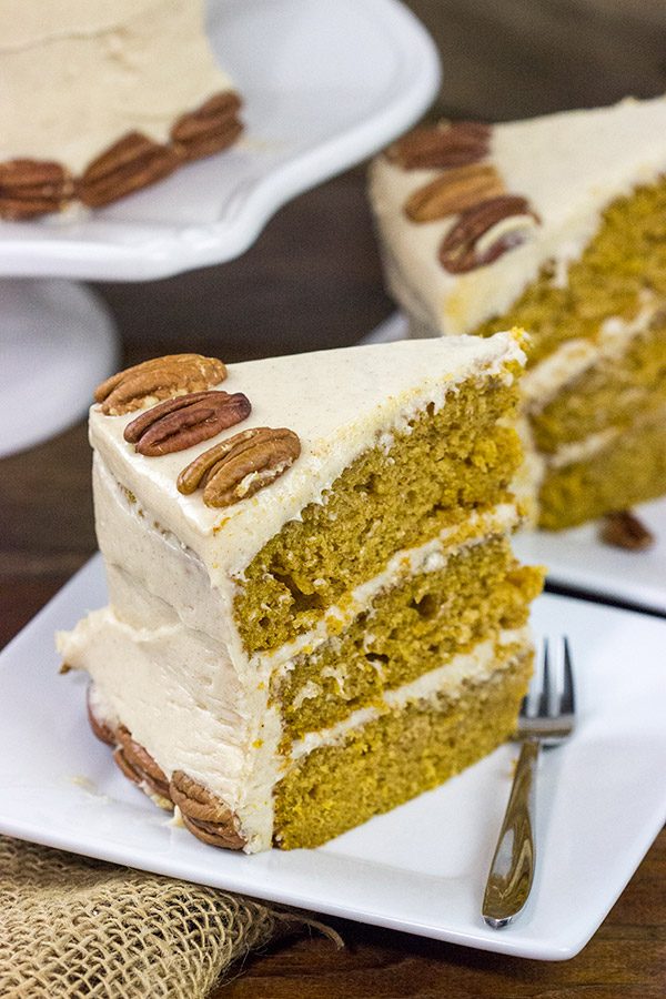 Packed with pumpkin and plenty of Autumn spices, this Pumpkin Spice Cake with Cream Cheese Frosting is a tasty way to celebrate the season!