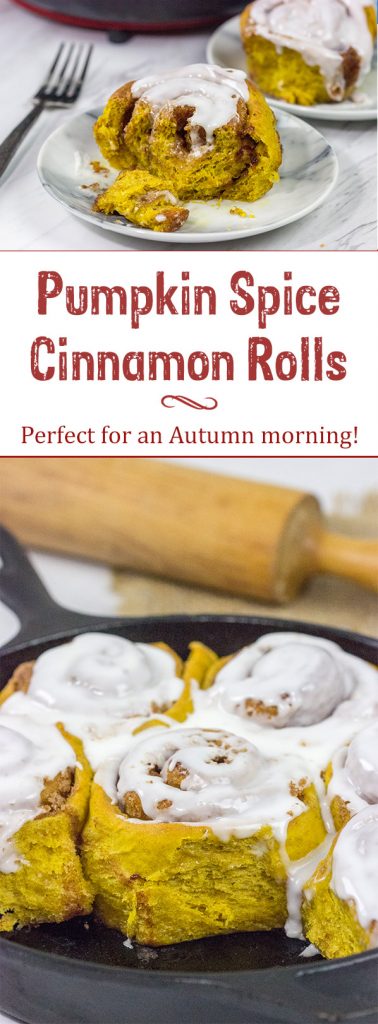 Welcome in Autumn mornings with a batch of these Pumpkin Spice Cinnamon Rolls!  They're loaded with cinnamon, spice and everything nice!