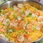 Bored with the weeknight dinner routine?  This Bang Bang Shrimp Pasta comes together in a flash, and it's packed with delicious layers of flavor!  Put it on the menu this week!
