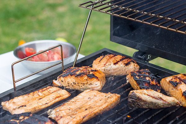Turn up the dial on the grilled flavor with this Grilled Honey Lime Salmon with Grilled Veggies! This easy recipe is perfect for summer grilling in the backyard!