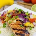 Turn up the dial on the grilled flavor with this Grilled Honey Lime Salmon with Grilled Veggies!  This easy recipe is perfect for summer grilling in the backyard!