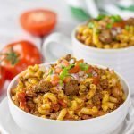 This Slow Cooker Chili Mac will remind you of childhood comfort food in the best way possible!  Plus, it's an easy recipe for busy days!