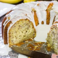 Who wants cake? This moist and tasty Banana Rum Cake features a bit of rum and plenty of ripe bananas...Cheers!