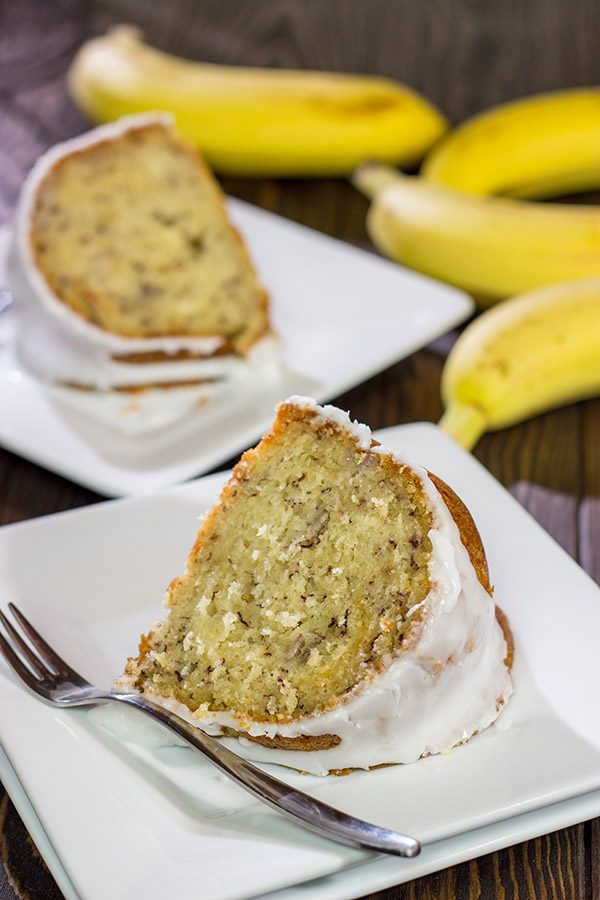 Who wants cake? This moist and tasty Banana Rum Cake features a bit of rum and plenty of ripe bananas...Cheers!