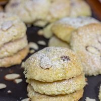 These Italian Almond Cookies are packed with almond and citrus flavor! With a light, chewy texture, these tasty cookies pair well with a glass dessert wine. Cheers!