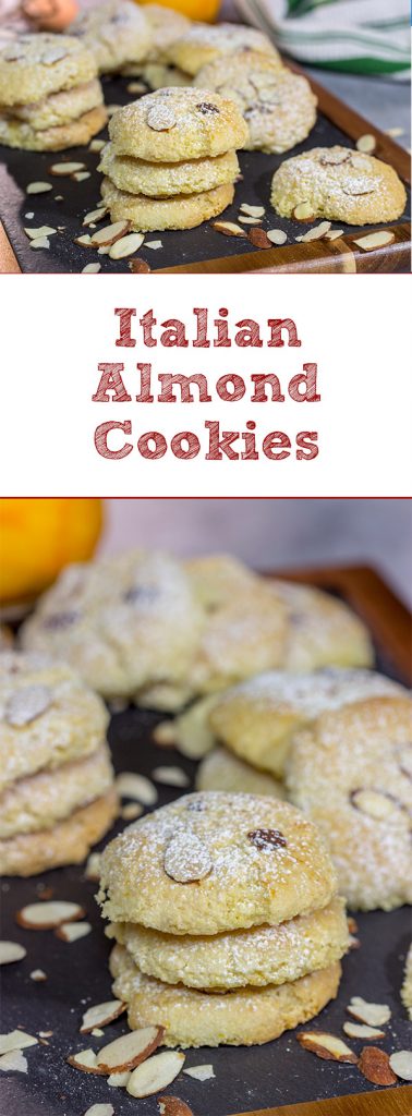 These Italian Almond Cookies are packed with almond and citrus flavor! With a light, chewy texture, these tasty cookies pair well with a glass dessert wine. Cheers!