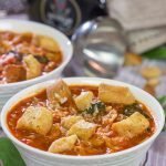 This Tomato Florentine Soup is packed with tons of flavor...and it's ready in less than 30 minutes!  It's a great way to warm up on a cold day!