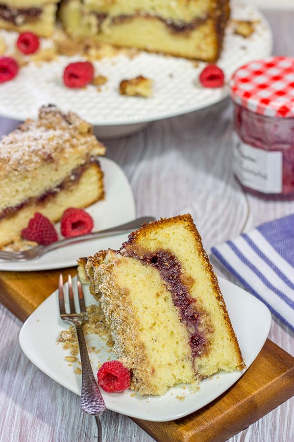 Save the toast and jam for tomorrow!  This Raspberry Jam Filled Coffee Cake makes for an excellent breakfast or brunch treat!