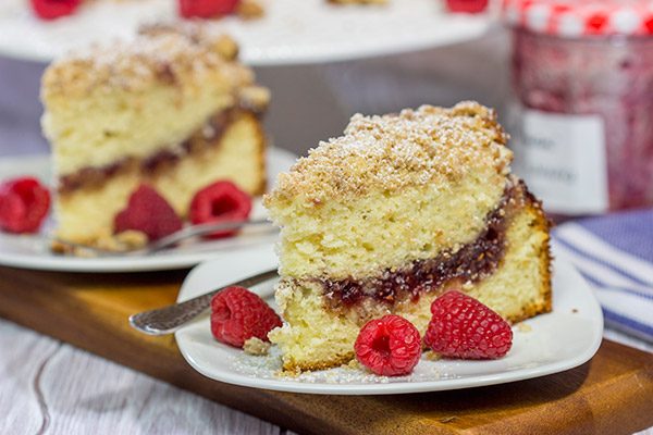 Save the toast and jam for tomorrow!  This Raspberry Jam Filled Coffee Cake makes for an excellent breakfast or brunch treat!