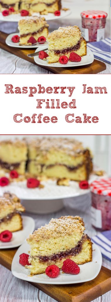 Save the toast and jam for tomorrow! This Raspberry Jam Filled Coffee Cake makes for an excellent breakfast or brunch treat!